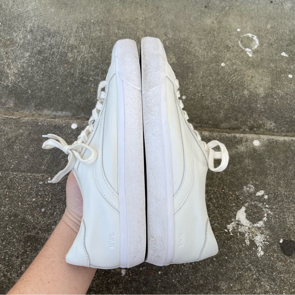 Madewell sidewalk low top sneakers white leather size 10 - Picture 6 of 10